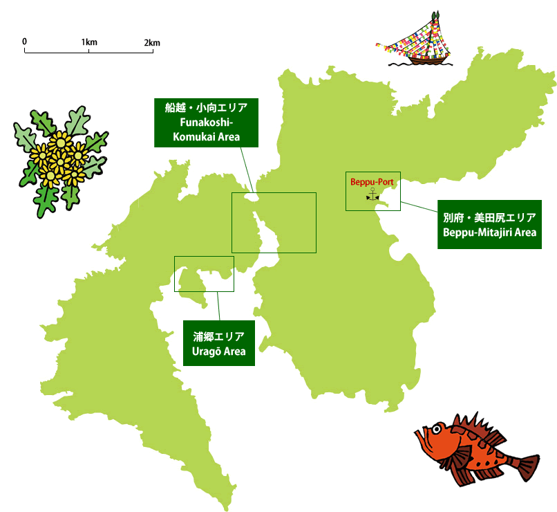 西ノ島エリアマップ